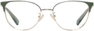 Cat Eye,Square Shiny Light Gold/mint Coach 5148 Progressive No-Lines View #2
