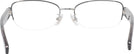 Rectangle Shiny Silver Coach 5168 Single Vision Full Frame View #4