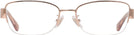 Rectangle Shiny Rose Gold Coach 5168 Progressive No-Lines View #2