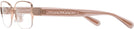Rectangle Shiny Rose Gold Coach 5168 Single Vision Full Frame View #3