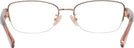 Rectangle Shiny Rose Gold Coach 5168 Single Vision Full Frame View #4