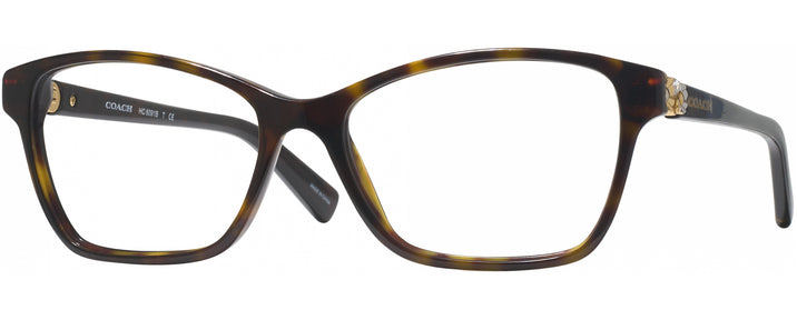 Rectangle Dark Tortoise Coach 6091B Progressive No-Lines View #1