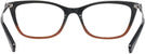 Rectangle BLACK AMBER GLITER GRADIENT Coach 6107 Single Vision Full Frame View #4