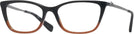 Rectangle BLACK AMBER GLITER GRADIENT Coach 6107 Single Vision Full Frame View #1