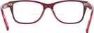 Rectangle Burgundy Laminate Coach 6129 Bifocal View #4
