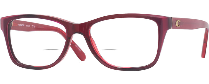 Rectangle Burgundy Laminate Coach 6129 Bifocal View #1