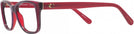 Rectangle Burgundy Laminate Coach 6129 Single Vision Full Frame View #3