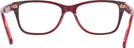 Rectangle Burgundy Laminate Coach 6129 Single Vision Full Frame View #4