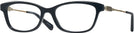 Square Black Coach 6163 Petite Single Vision Full Frame View #1