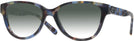 Rectangle Blue Tortoise Coach 6153 w/ Gradient Progressive Reading Sunglasses View #1