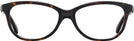 Square Dark Tortoise Coach 6155 Single Vision Full Frame View #2