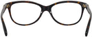 Square Dark Tortoise Coach 6155 Single Vision Full Frame View #4