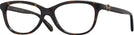 Square Dark Tortoise Coach 6155 Single Vision Full Frame View #1