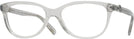 Square TRANSPARENT GREY Coach 6155 Single Vision Full Frame View #1