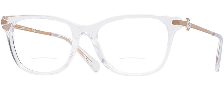 Square,Cat Eye Clear Coach 6176 Bifocal View #1