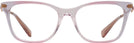 Square,Cat Eye Gradient Transparent Violet Coach 6176 Single Vision Full Frame View #2