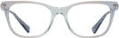 Square,Cat Eye Gradient Transparent Blue Coach 6176 Single Vision Full Frame View #2