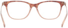 Square,Cat Eye Peach Tortoise Gradient Coach 6176 Single Vision Full Frame View #4