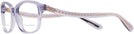 Rectangle Transparent Violet Coach 6181 Bifocal View #3