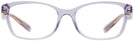 Rectangle Transparent Violet Coach 6181 Single Vision Full Frame View #2