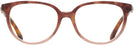 Round Peach Tortoise Gradient Coach 6182 Single Vision Full Frame View #2