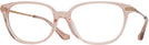 Square Transparent Blush Coach 6185 Computer Style Progressive View #1