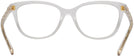 Square Clear Coach 6186 Single Vision Full Frame View #4