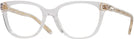 Square Clear Coach 6186 Single Vision Full Frame View #1