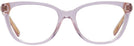 Square Transparent Lilac Coach 6186 Single Vision Full Frame View #2