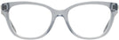 Square Transparent Blue Coach 6186 Single Vision Full Frame View #2