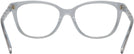Square Transparent Blue Coach 6186 Single Vision Full Frame View #4