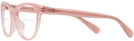 Round Milky Pink/transparent Pink Coach 6210U Bifocal View #3