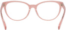 Round Milky Pink/transparent Pink Coach 6210U Single Vision Full Frame View #4