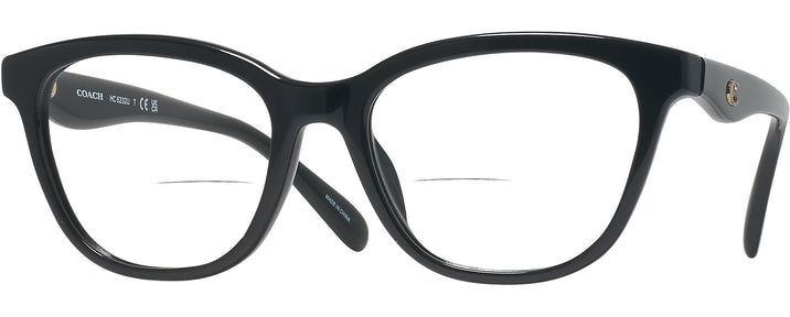 Rectangle Black Coach 6232U Bifocal View #1