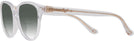 Square Transparent Clear Coach 6234U w/ Gradient Bifocal Reading Sunglasses View #3