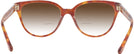 Square Caramel Tortoise Coach 6234U w/ Gradient Bifocal Reading Sunglasses View #4