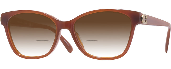 Butterfly Milky Hazelnut Coach 6246U w/ Gradient Bifocal Reading Sunglasses View #1