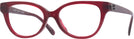 Square Milky Burgundy Coach 6247U Single Vision Full Frame View #1