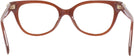 Square Milky Hazelnut Coach 6247U Single Vision Full Frame View #4