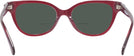 Square Milky Burgundy Coach 6247U Bifocal Reading Sunglasses View #4