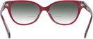 Square Milky Burgundy Coach 6247U w/ Gradient Bifocal Reading Sunglasses View #4
