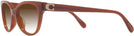 Square Milky Hazelnut Coach 6247U w/ Gradient Bifocal Reading Sunglasses View #3