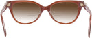 Square Milky Hazelnut Coach 6247U w/ Gradient Bifocal Reading Sunglasses View #4