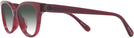 Square Milky Burgundy Coach 6247U w/ Gradient Progressive Reading Sunglasses View #3
