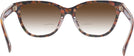 Butterfly Amber Tortoise/orange Floral Coach 6249U w/ Gradient Bifocal Reading Sunglasses View #4