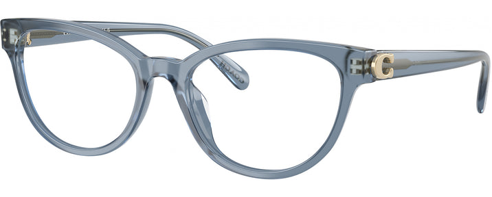 Oval Milky Denim Coach 6258U Computer Style Progressive View #1
