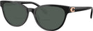 Oval Black Coach 6258U Bifocal Reading Sunglasses View #1
