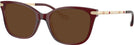 Square Milky Burgundy Coach 6261BU Progressive Reading Sunglasses View #1