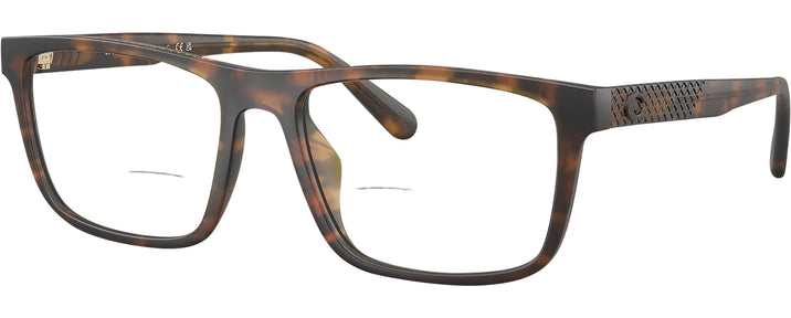 Rectangle Matte Dark Tortoise Coach 6263U L Bifocal View #1
