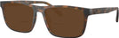 Rectangle Matte Dark Tortoise Coach 6263U L Bifocal Reading Sunglasses View #1